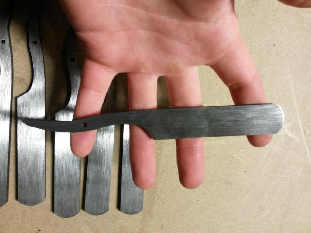 Lots of A2 steel + HT'd 52100 Straight razor blanks