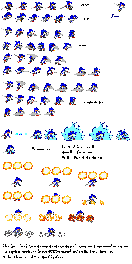 Blue The Hedgehog SSF2 Sprites 1 gif by tAll3shyguy | Photobucket