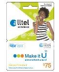 Alltel U $75 Prepaid Wireless Refill Card