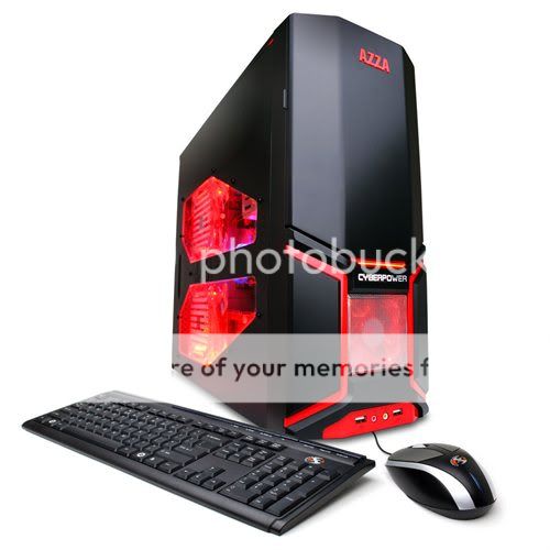 CyberpowerPC Gamer Ultra Black and Red GUA103SE Desktop PC