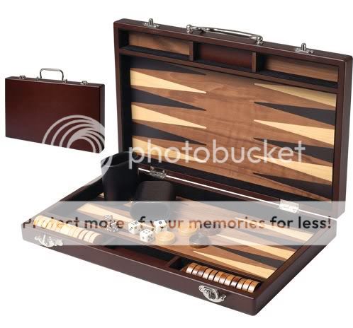 EB Excalibur Artisan Deluxe Wooden Backgammon