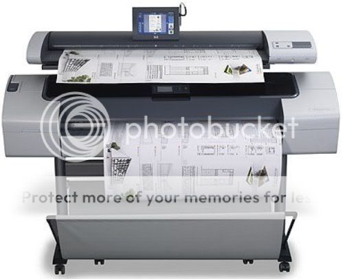 HP T1120 SD CM719A Designjet Multifunction Color Inkjet Printer