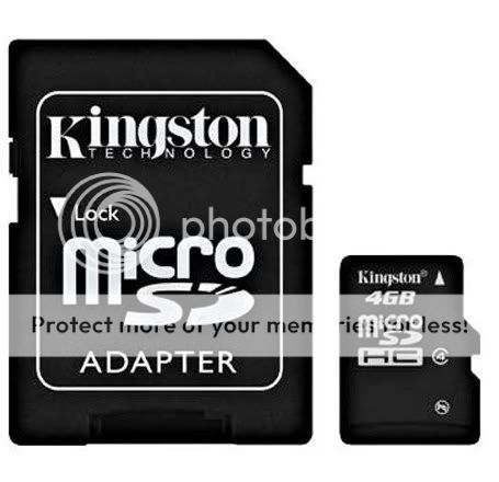 Kingston 4GB microSDHC Card 