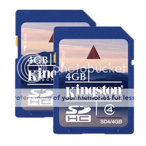 Kingston 8GB Secure Digital High Capacity Cards