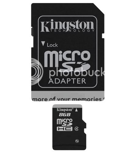 Kingston 8GB microSDHC Secure Digital Flash Card