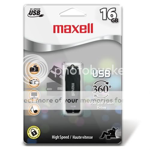 Maxell 16GB USB 2.0 360° Flash Drive