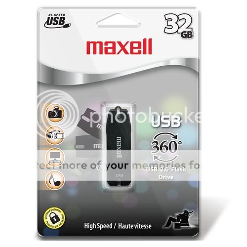 Maxell 32GB USB 2.0 360° Flash Drive