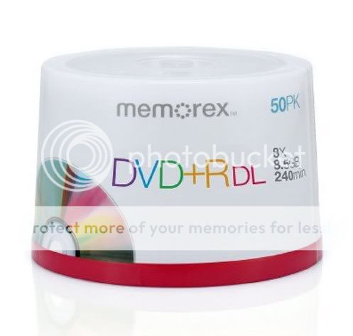 Memorex 8x DVD+R Double Layer Media