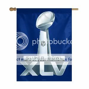 NFL Super Bowl 45 Generic 27-by-37 Inch Vertical Flag