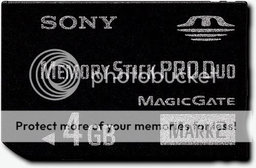 Sony MS-MT4G 4GB Memory Stick PRO Duo Memory Card