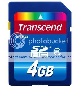 Transcend 4 GB Class 6 SDHC Flash Memory Card