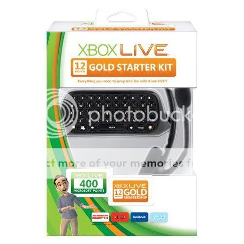 Xbox 360 Live 12 Month Gold Messenger Starter Pack
