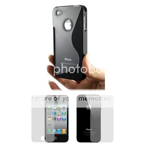 iPhone 4 S-Swirl Hybrid Case with BONUS 2 Screen Guard Protectors
