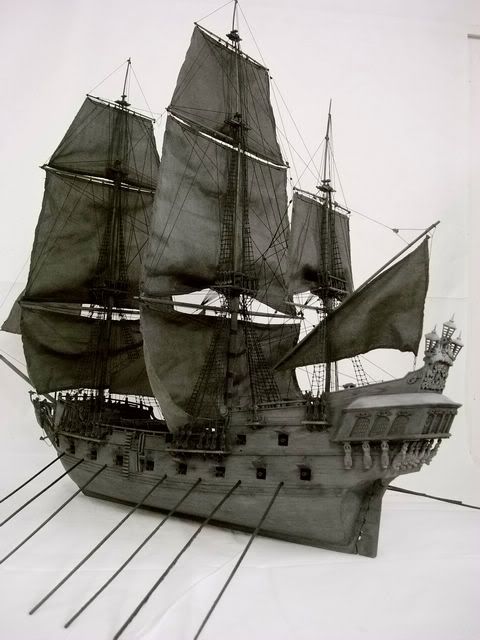 model boat kit Updated version Black Pearl model ship  