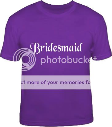 BRIDESMAID wedding bride hen bachelorette party T Shirt  