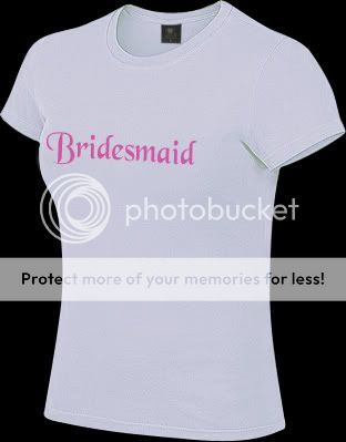 BRIDESMAID wedding bride hen bachelorette women T shirt  