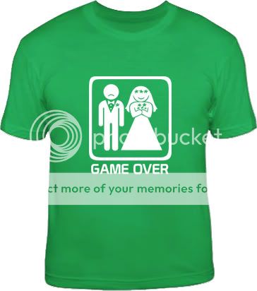 Game Over Sad Groom Wedding Bachelor Funny Stag T Shirt